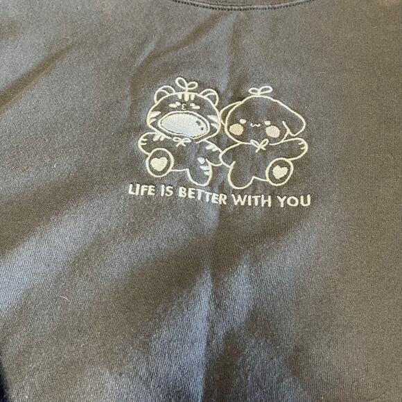 Embroidered Cute Bunny Pullover Sweater - Picture 2 of 7